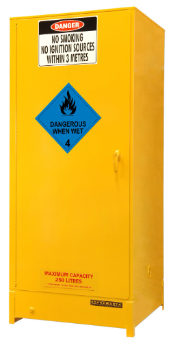 SC30043 Dangerous When Wet Storage Cabinet 250L