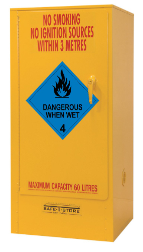 SC06043 Dangerous When Wet Storage Cabinet 60L